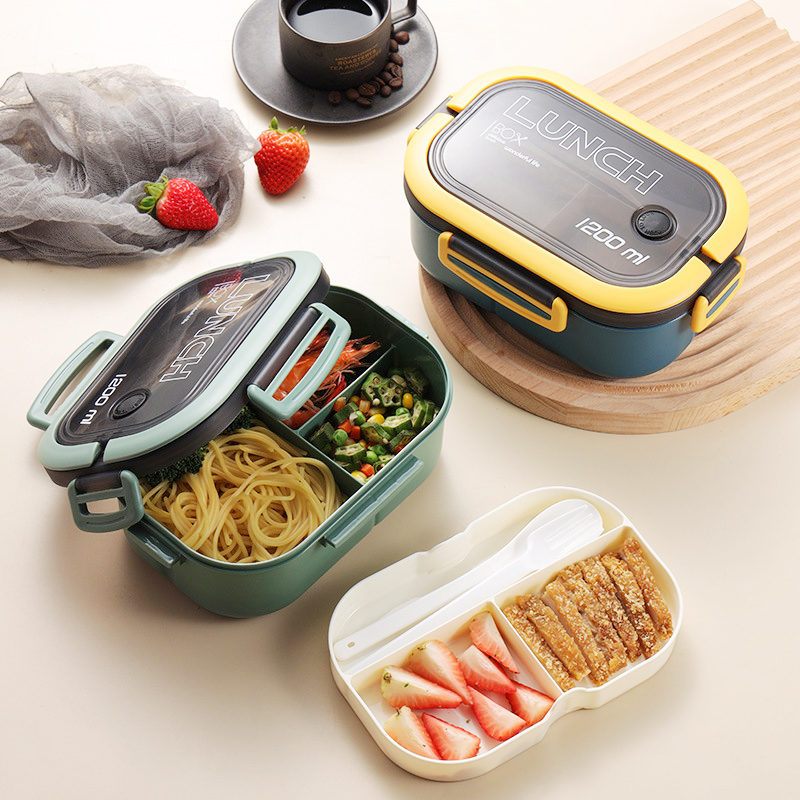 Single Double-layer Lunch Box  - Food Storage Vault avis et prix