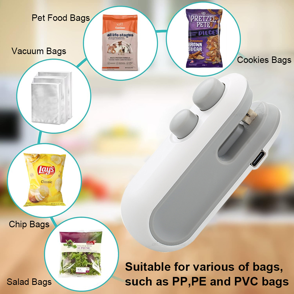 Mini Sealing Machine 2IN1 Heat - Food Storage Vacuum Sealer Machine avis et prix