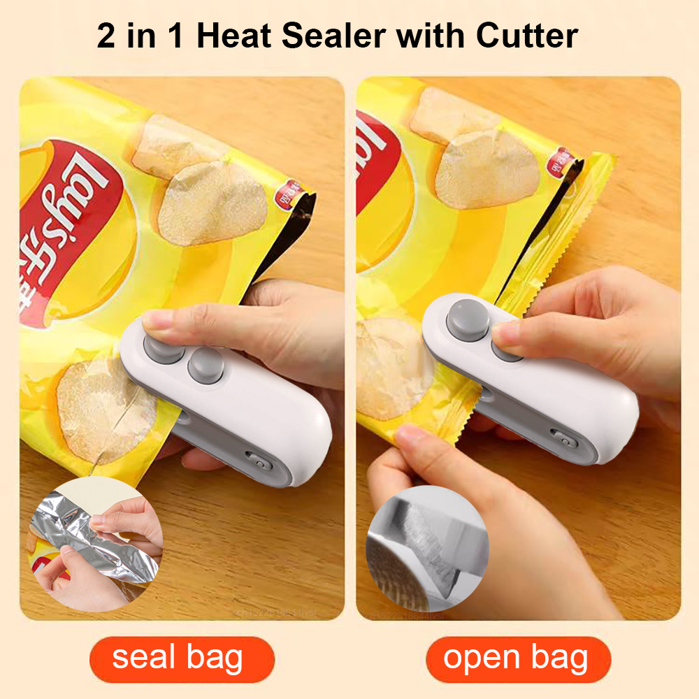 Mini Sealing Machine 2IN1 Heat - Food Storage Vacuum Sealer Machine avis et prix