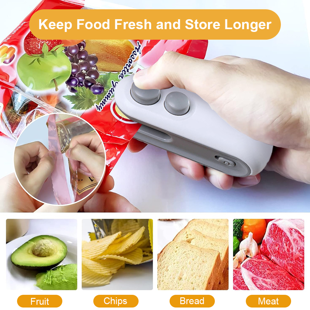 Mini Sealing Machine 2IN1 Heat - Food Storage Vacuum Sealer Machine avis et prix