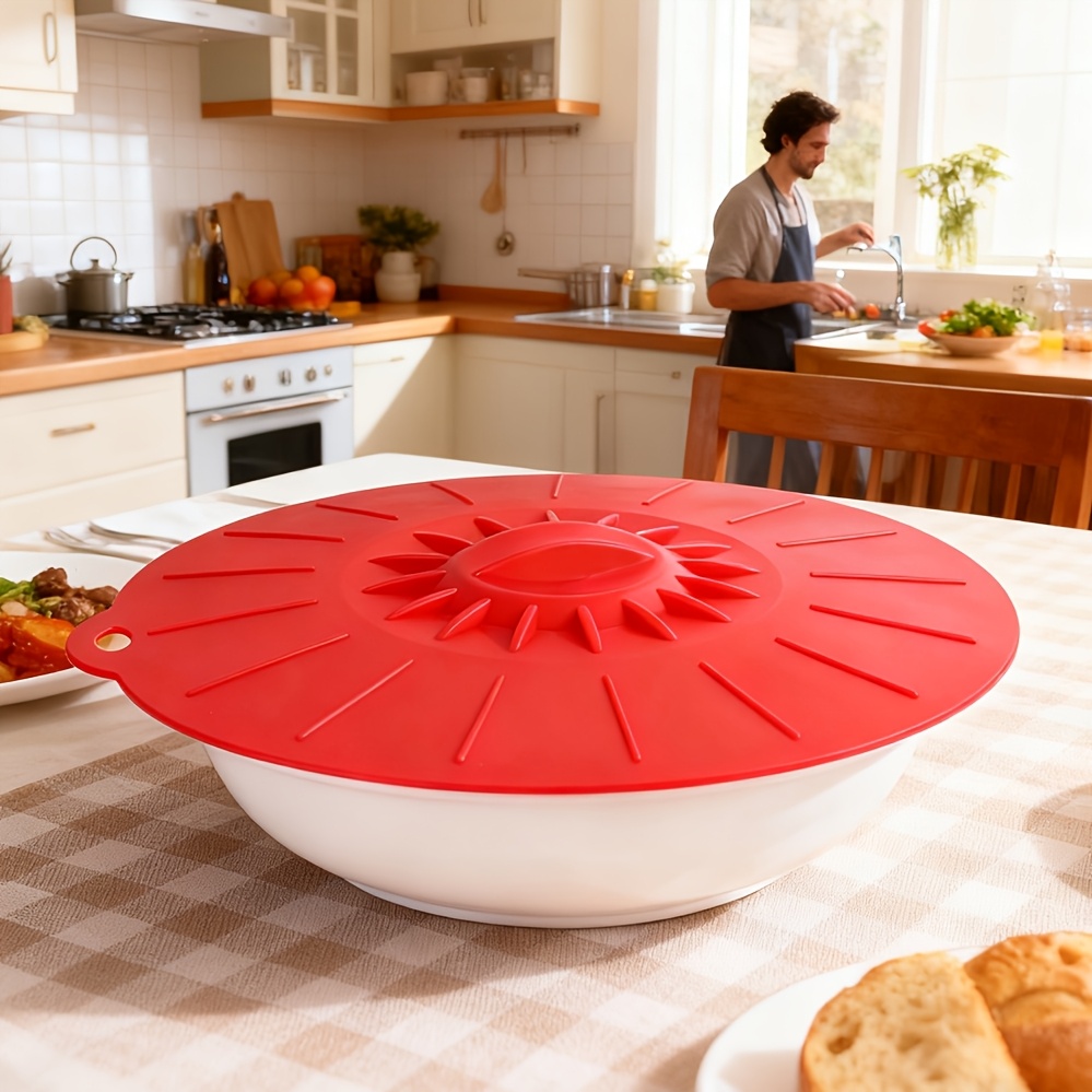 5-Piece Silicone Lids, Heat-Re - Food Storage With Colander avis et prix