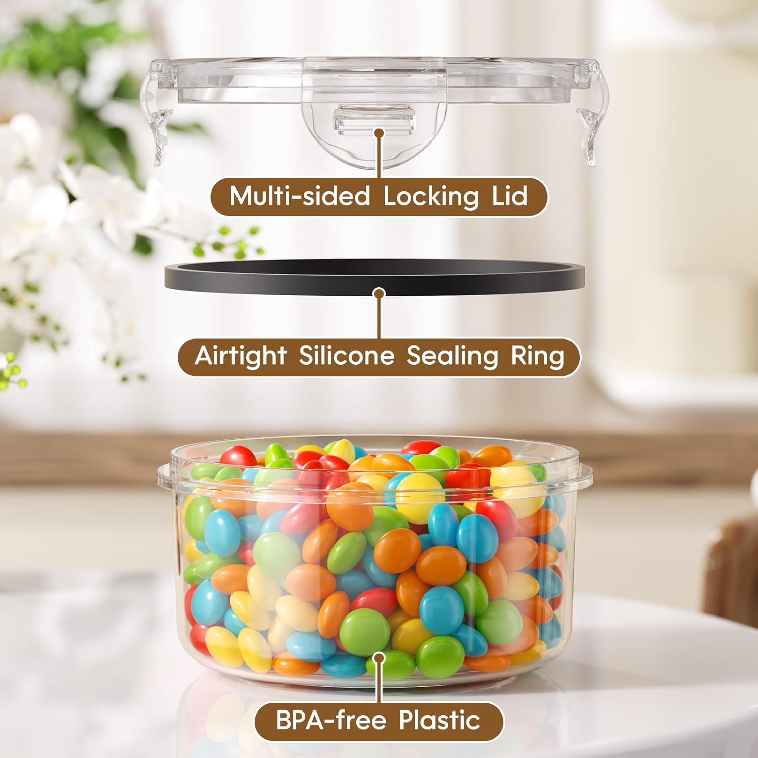 70 Piece Food Storage Containe - Food Storage Labels avis et prix