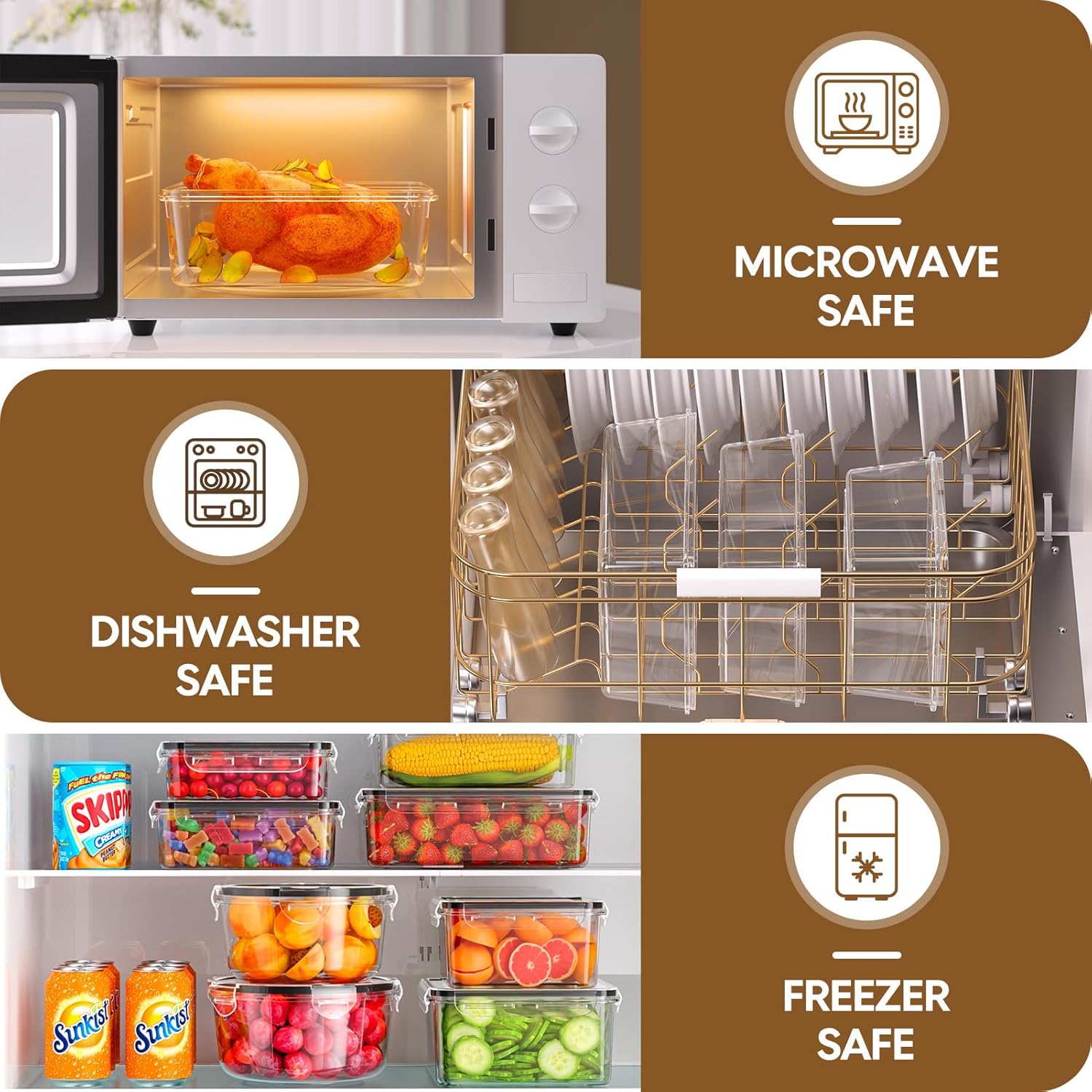 70 Piece Food Storage Containe - Food Storage Labels avis et prix