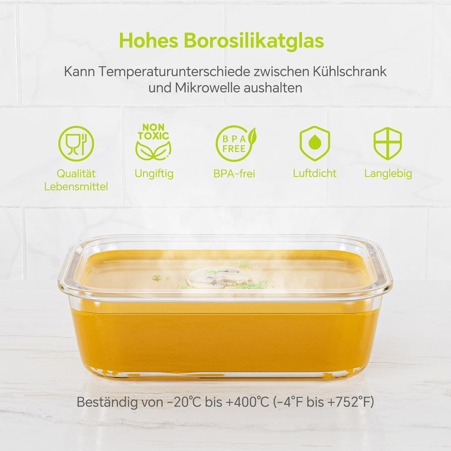 8-Pack Airtight Glass Food Sto - Food Storage Ideas avis et prix