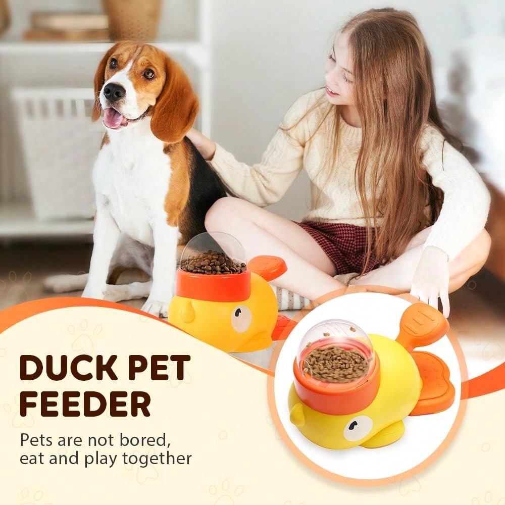 2-In-1 Dog Interactive Slow Fe - Food Storage Yellow avis et prix