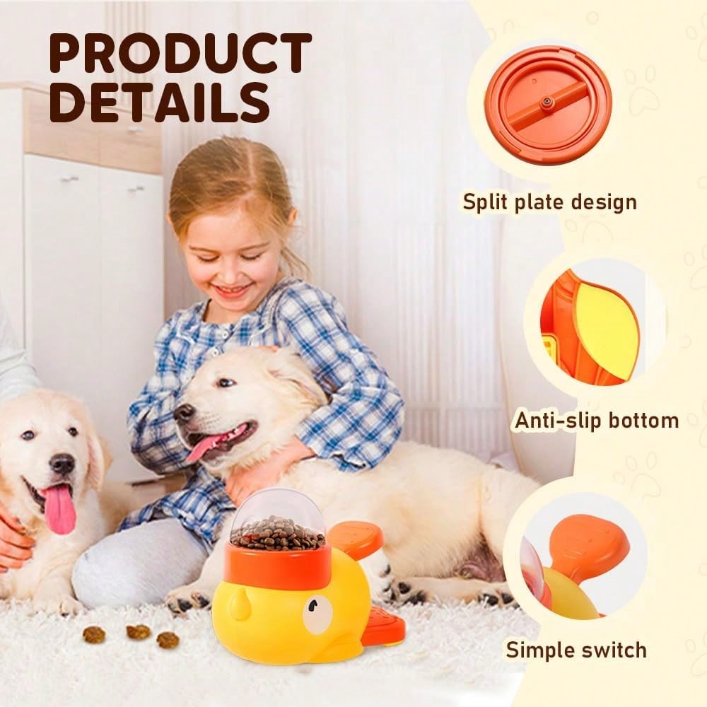 2-In-1 Dog Interactive Slow Fe - Food Storage Yellow avis et prix
