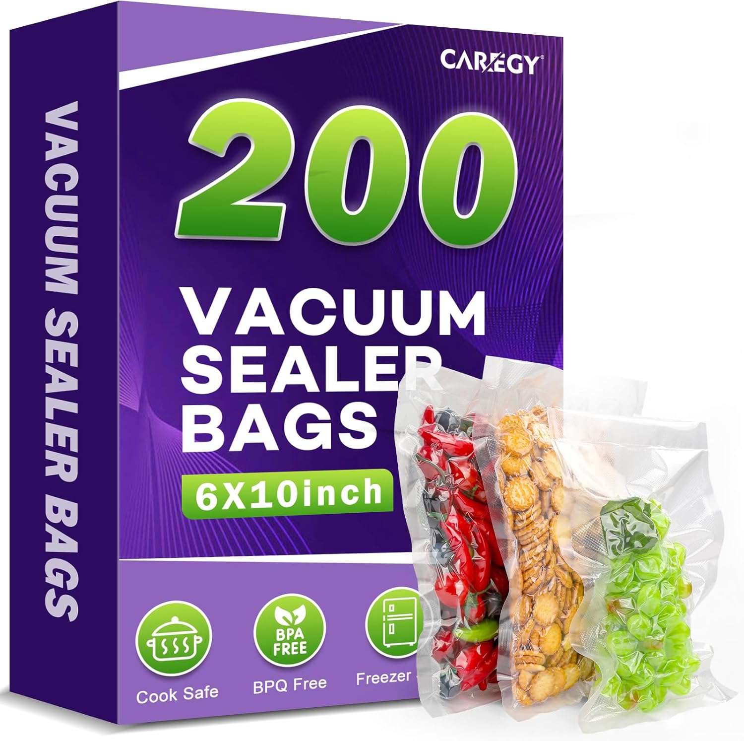 200 Vacuum Sealer Bags 6x10in  - Food Storage Vacuum Sealer Machine avis et prix