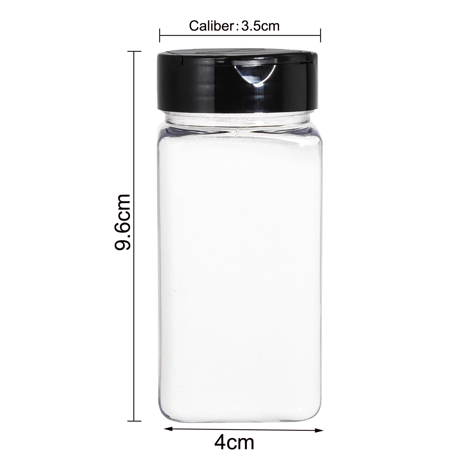 Square Large Plastic Spice Jar - Food Storage Box Large avis et prix