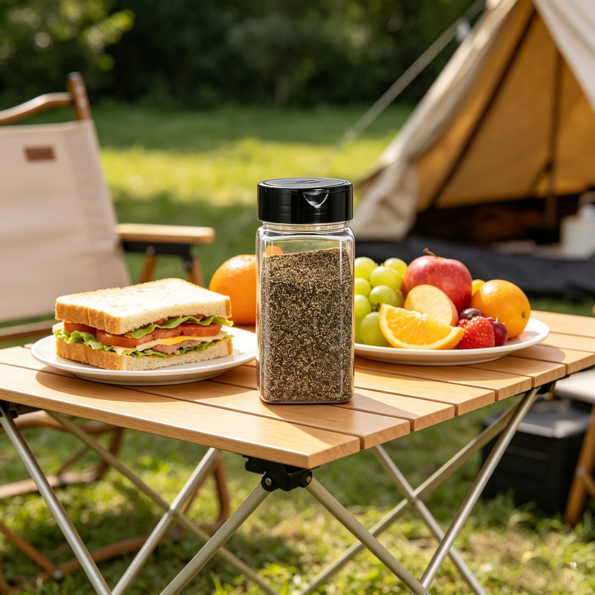 Square Large Plastic Spice Jar - Food Storage Box Large avis et prix