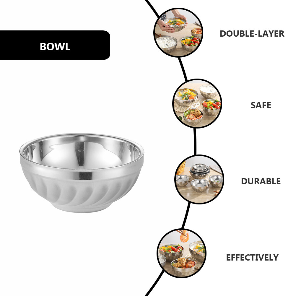 3Pcs Insulated Stainless Steel - Food Storage Bowls avis et prix