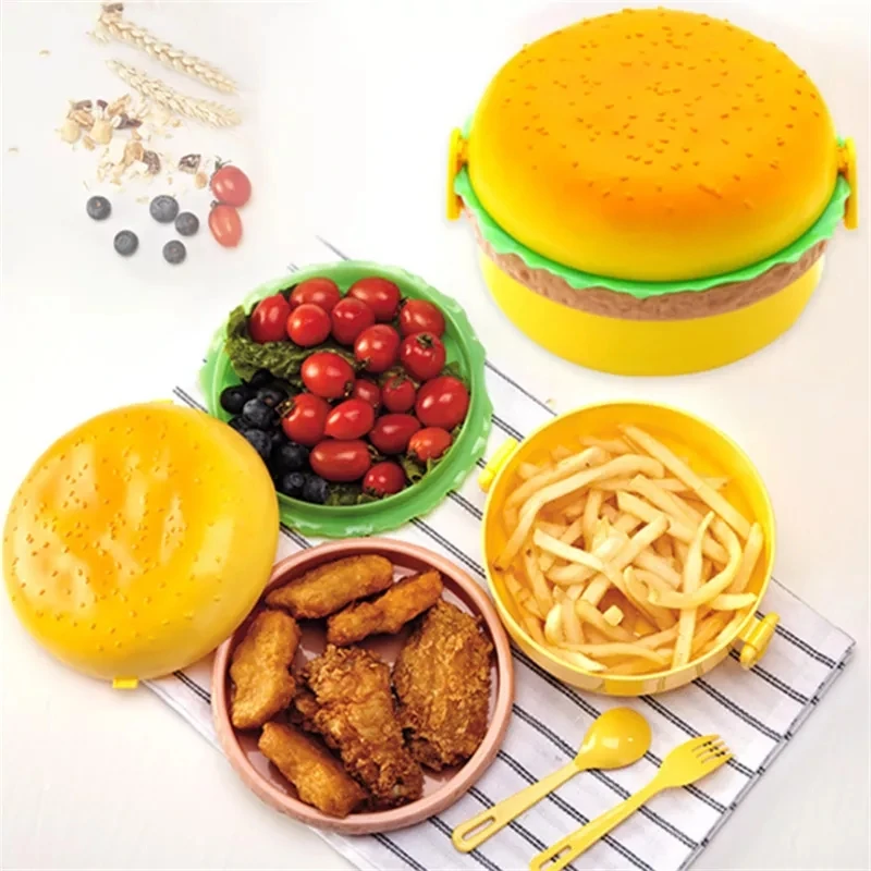 Hamburger Lunch Box Double Tie - Food Storage Vault avis et prix