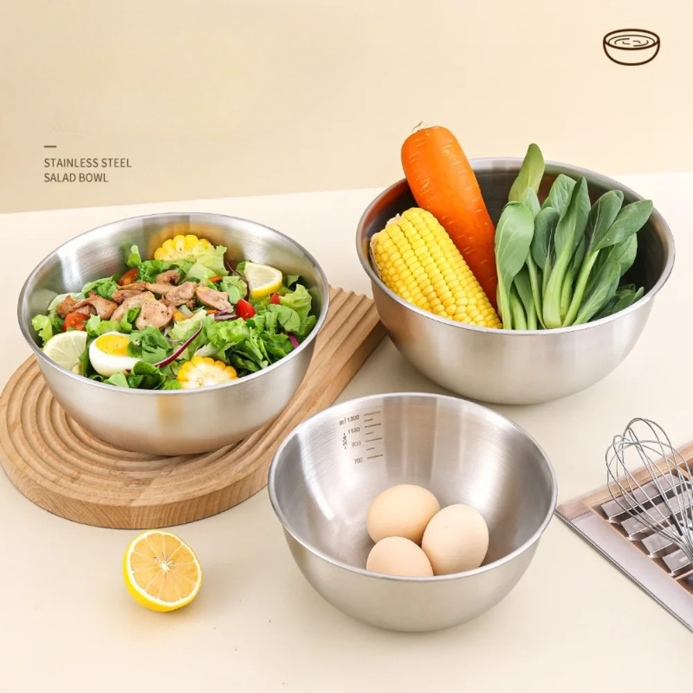 3pcs Stainless Steel Bowl Set  - Food Storage Bowls avis et prix