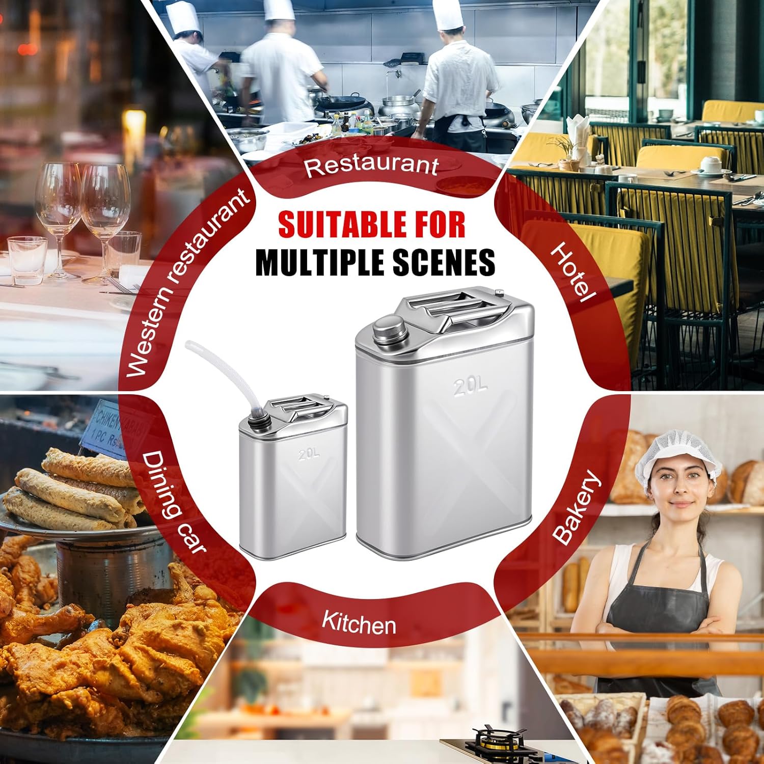 3 Pcs Five Gallon 304 Stainles - Food Storage Guide avis et prix