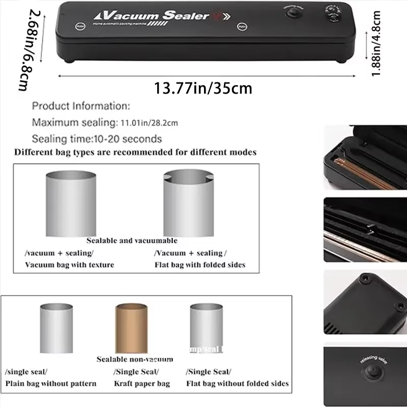 2026 High Quality Vacuum Seale - Food Storage Vacuum Sealer Machine avis et prix