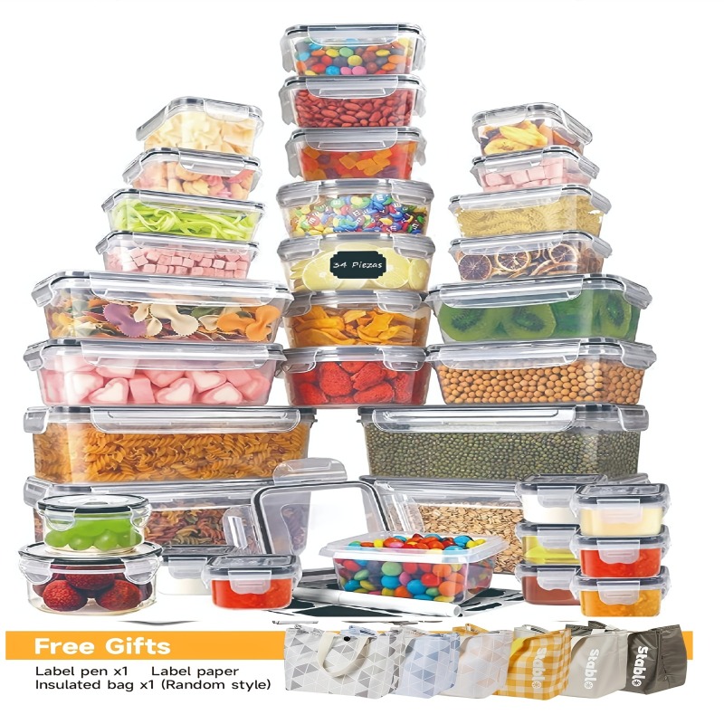 48PCS BPA-Free Food Storage Se - Food Storage Labels avis et prix