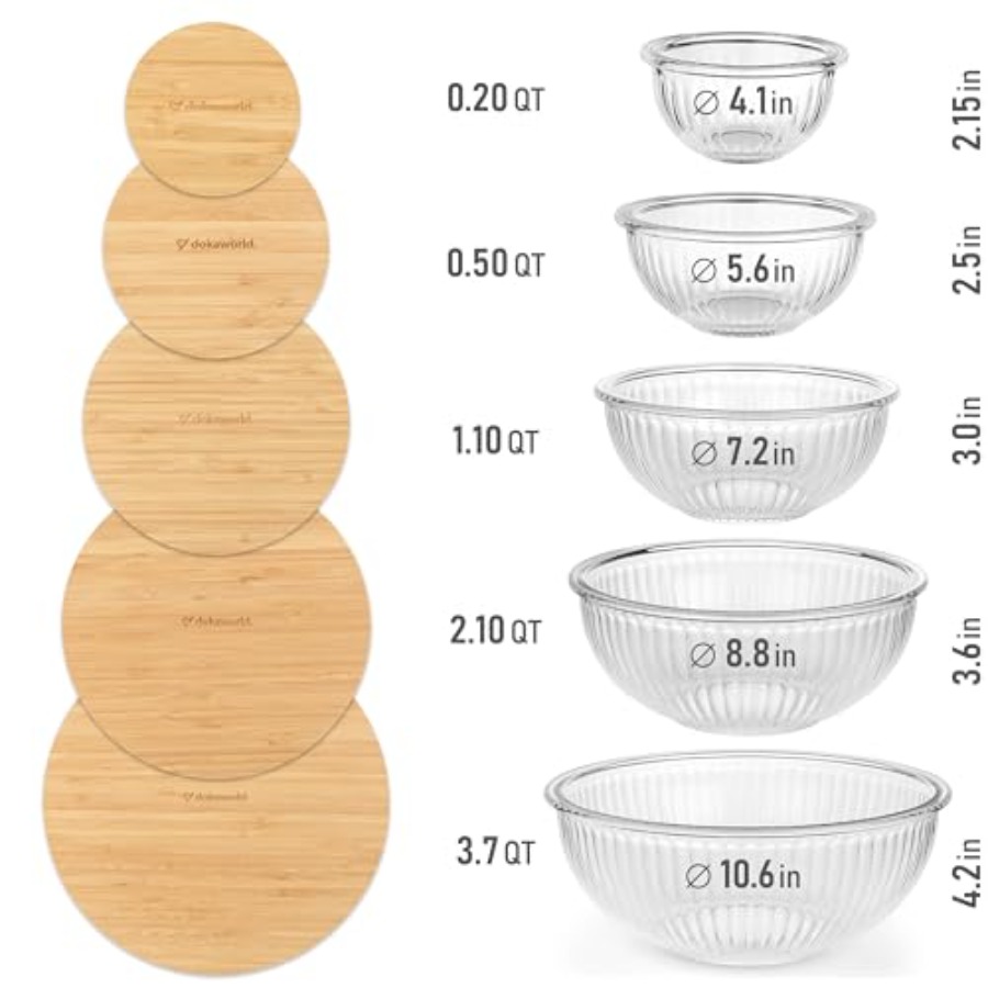 Stackable Space-Saving Set of  - Food Storage Bowls avis et prix