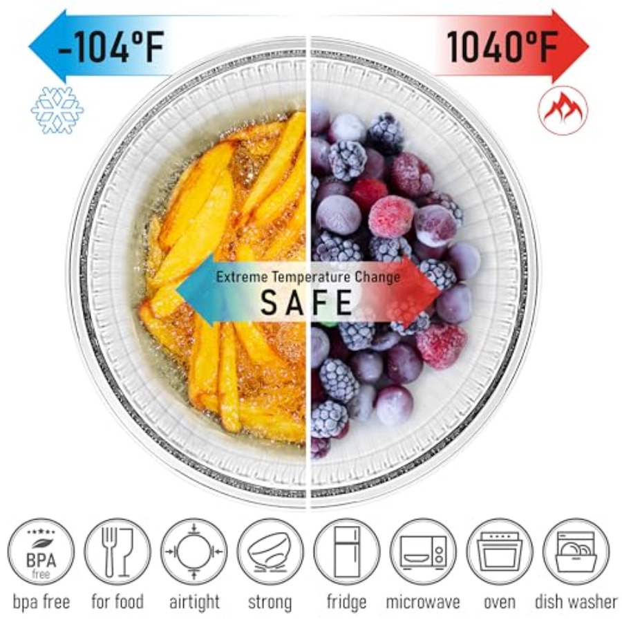Stackable Space-Saving Set of  - Food Storage Bowls avis et prix