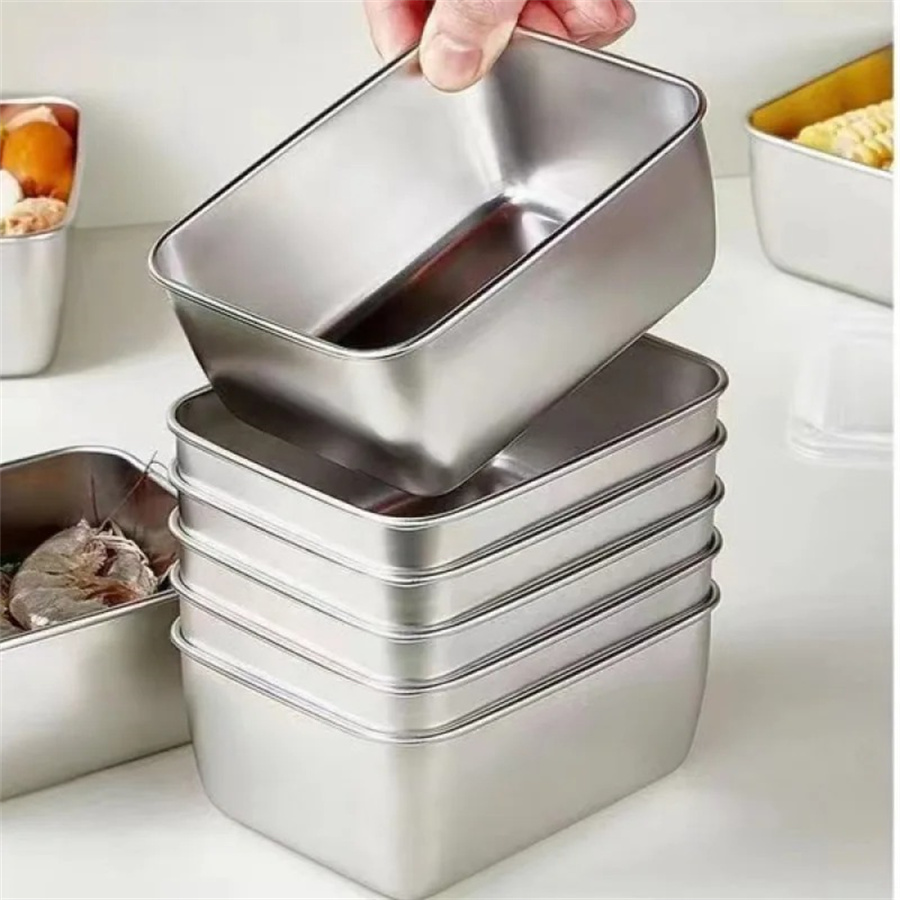1/3/5pcs Stainless Steel Food  - Food Storage Metal Box avis et prix