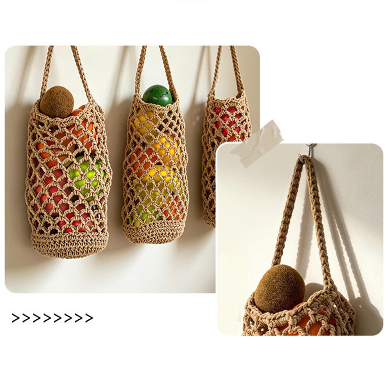 Boho Hand Woven Vegetable Stor - Produce Bag Reusable Mesh avis et prix