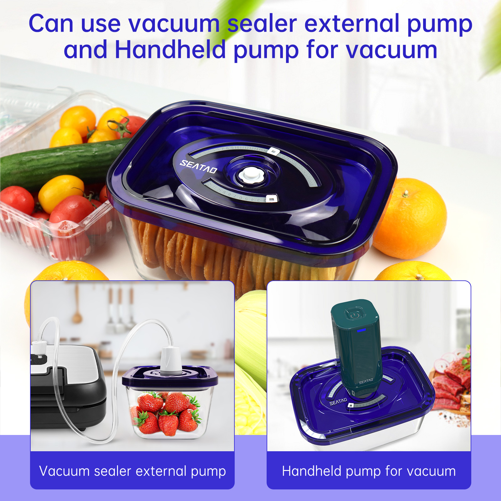 SEATAO Glass Food Storage Cont - Food Storage With Colander avis et prix