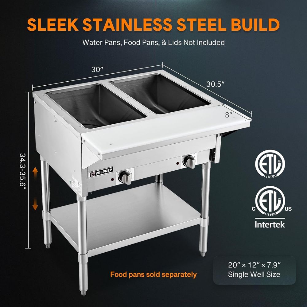 1000W Electric Steam Table wit - Food Storage In Restaurant avis et prix