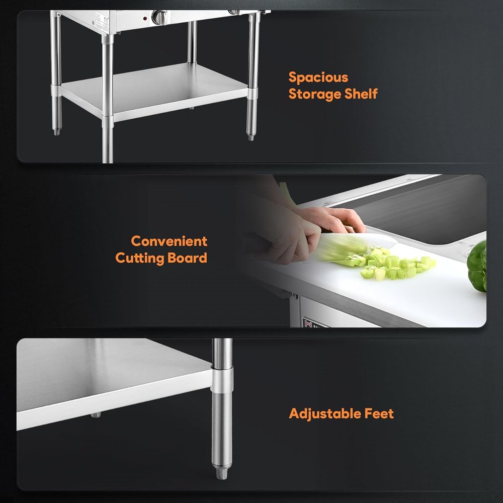 1000W Electric Steam Table wit - Food Storage In Restaurant avis et prix