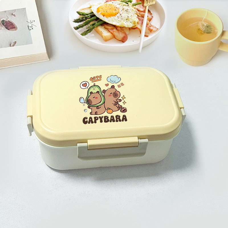 Capybara Bento Lunch Box Carto - Food Storage Usa avis et prix