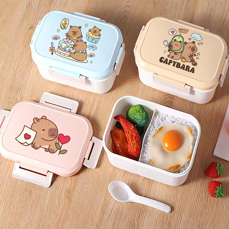 Capybara Bento Lunch Box Carto - Food Storage Usa avis et prix