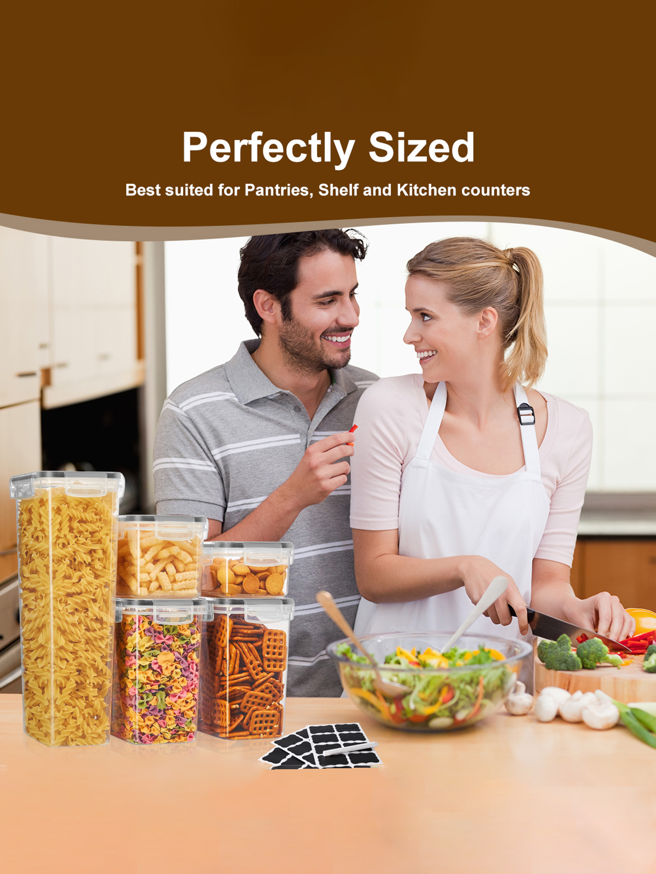 48pcs,Sealed food storage cont - Food Storage Labels avis et prix