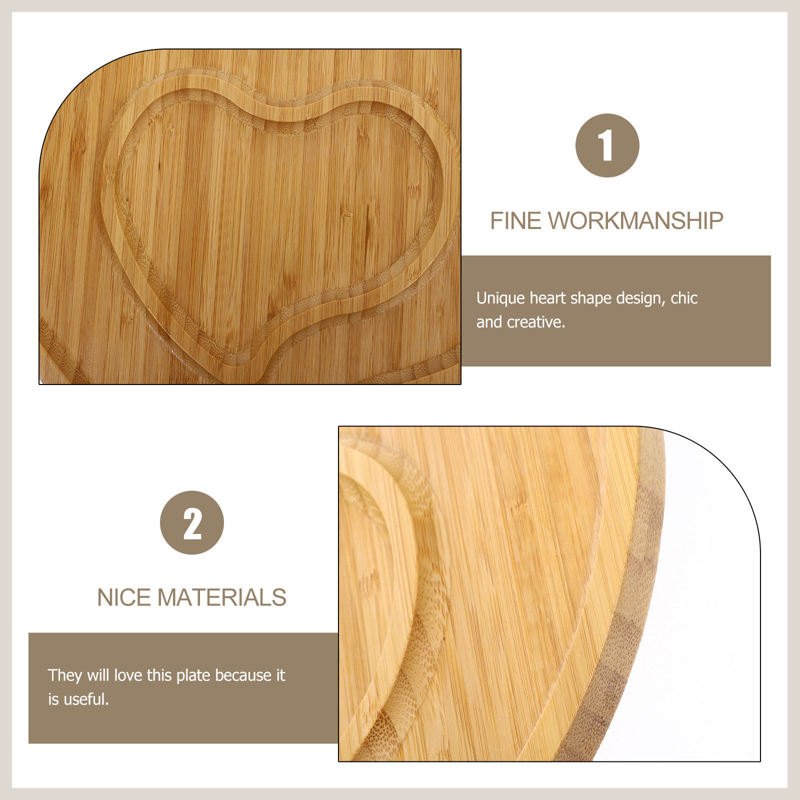 Heart Shape Reusable Bamboo Se - Food Storage Practices avis et prix