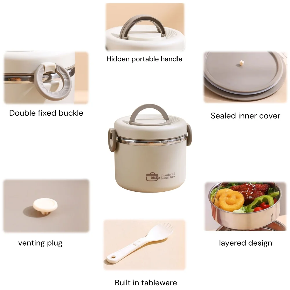 Stainless Thermal Insulation B - Food Storage Metal Box avis et prix