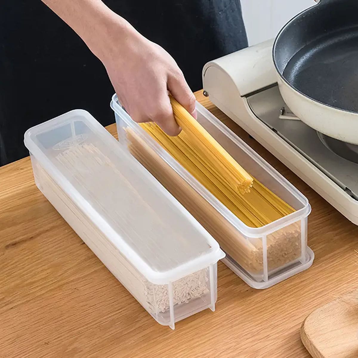 1 Plastic Transparent Storage  - Food Storage With Colander avis et prix