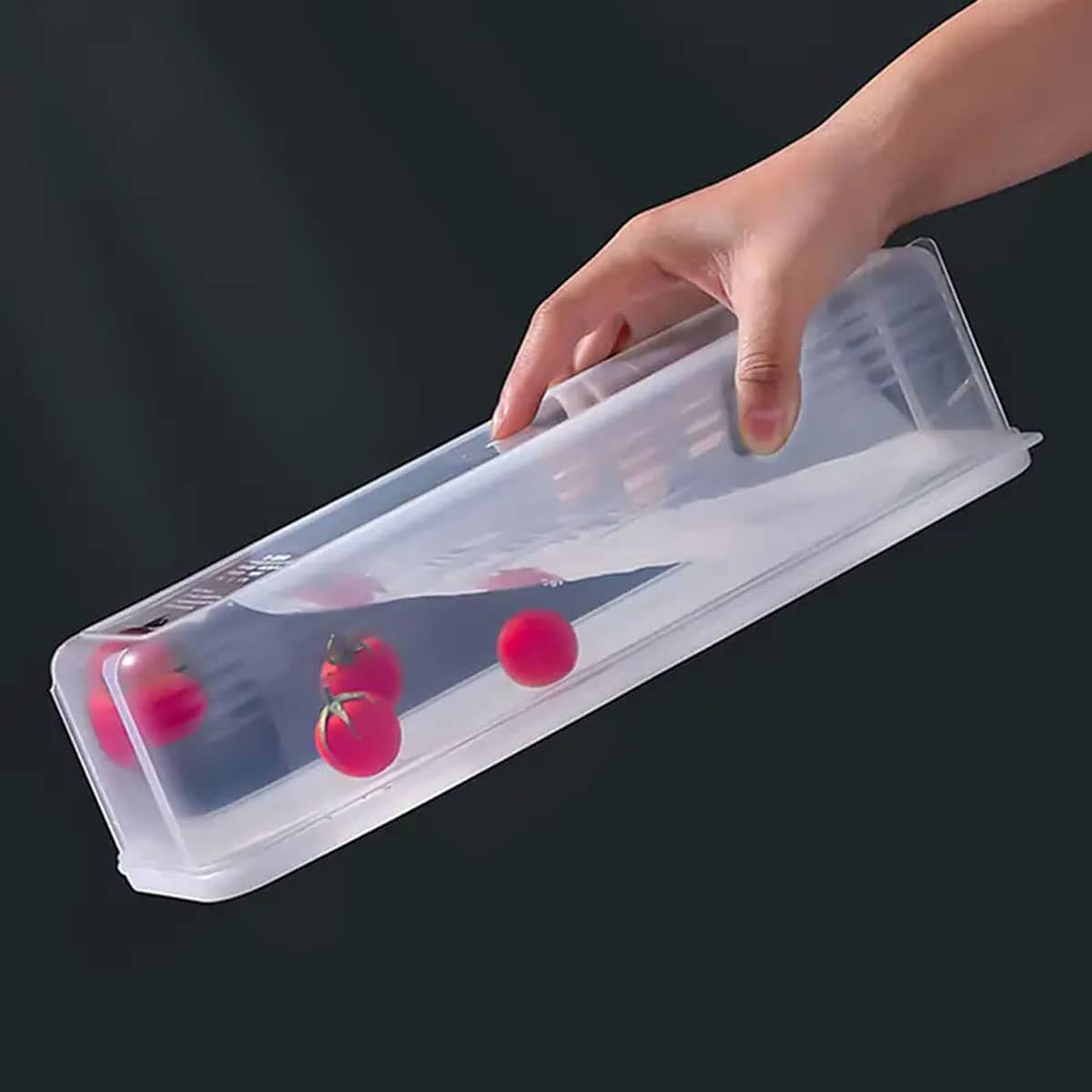 1 Plastic Transparent Storage  - Food Storage With Colander avis et prix