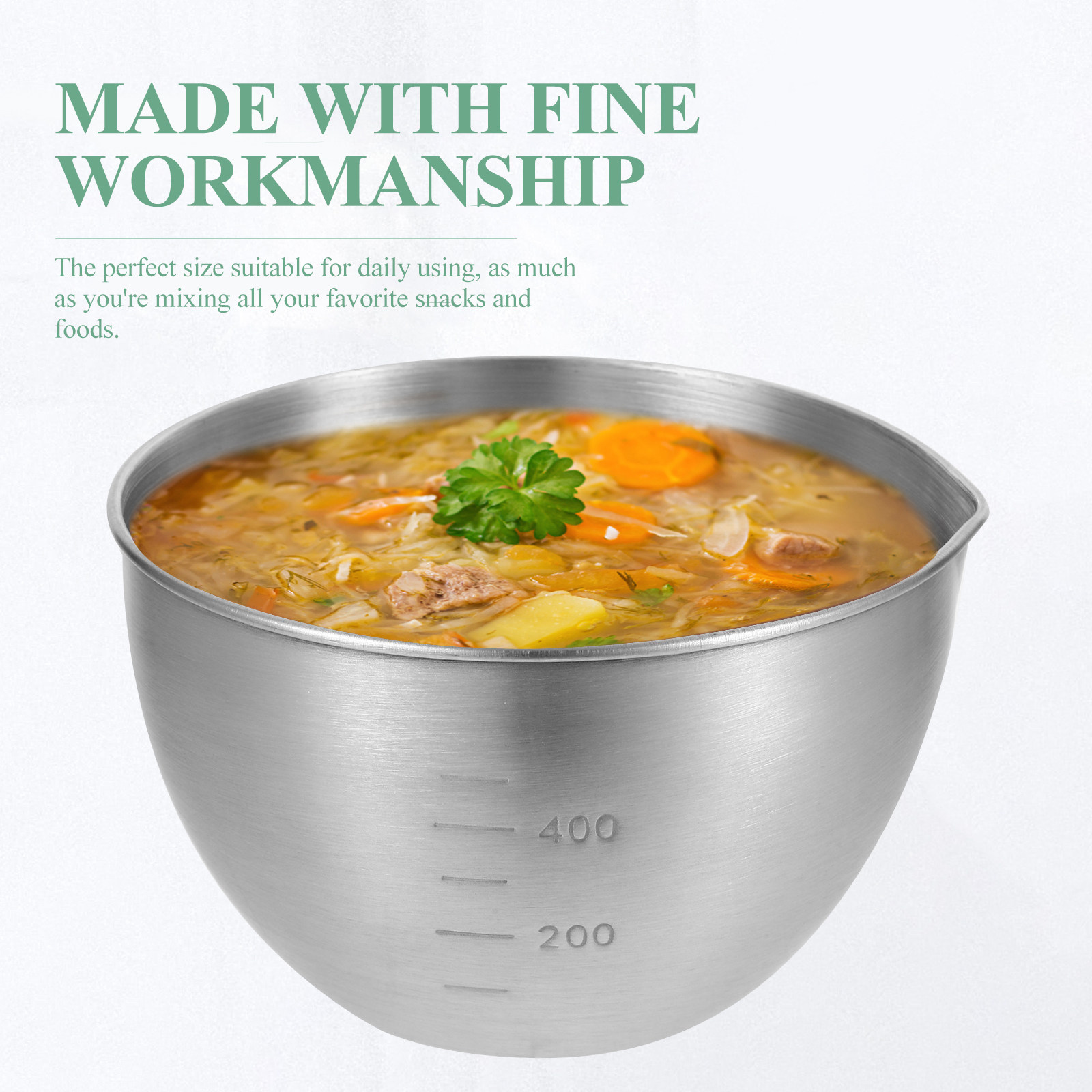 1pc Stainless Steel Mixing Bow - Food Storage Bowls avis et prix