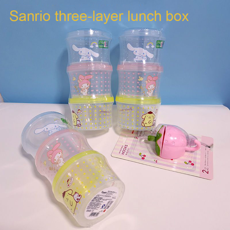 Kitty Bento Box Set 3 Pieces C - Food Storage With Colander avis et prix