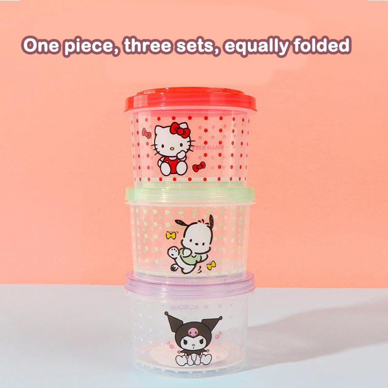 Kitty Bento Box Set 3 Pieces C - Food Storage With Colander avis et prix