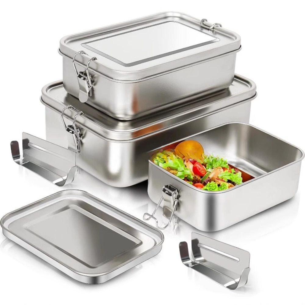 Stainless Steel Bento Box Meta - Food Storage Metal Box avis et prix