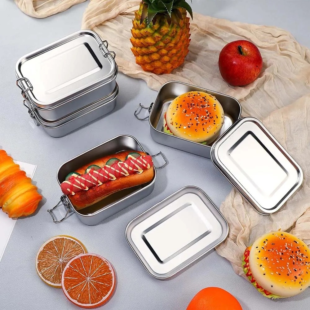 Stainless Steel Bento Box Meta - Food Storage Metal Box avis et prix